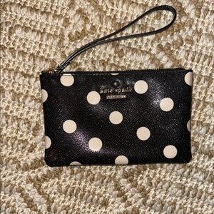 Kate Spade Cedar Street Slim Bee Polka Dot Wallet / Wristlet